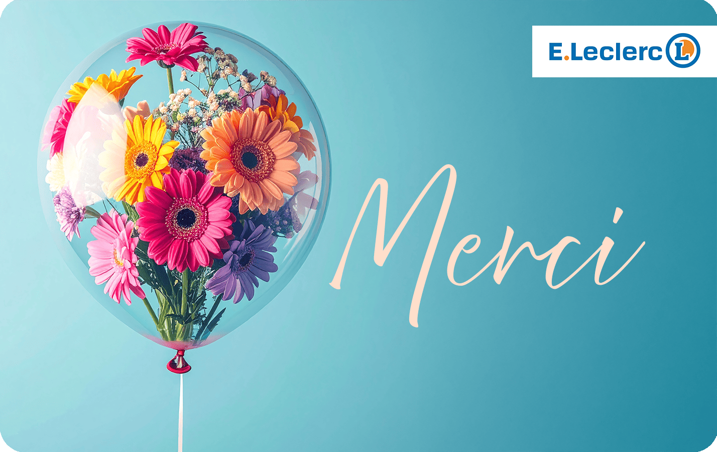 Offrir carte cadeau remerciement visuel dématérialisé