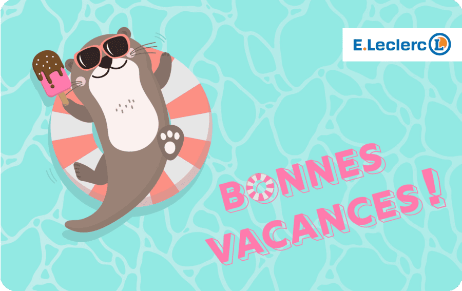Carte cadeau visuel Bonnes vacances ! 
